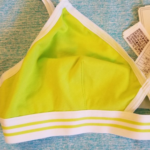 NWT Forever 21 TWO (2) Lime Green Bralettes Small - Picture 2 of 11